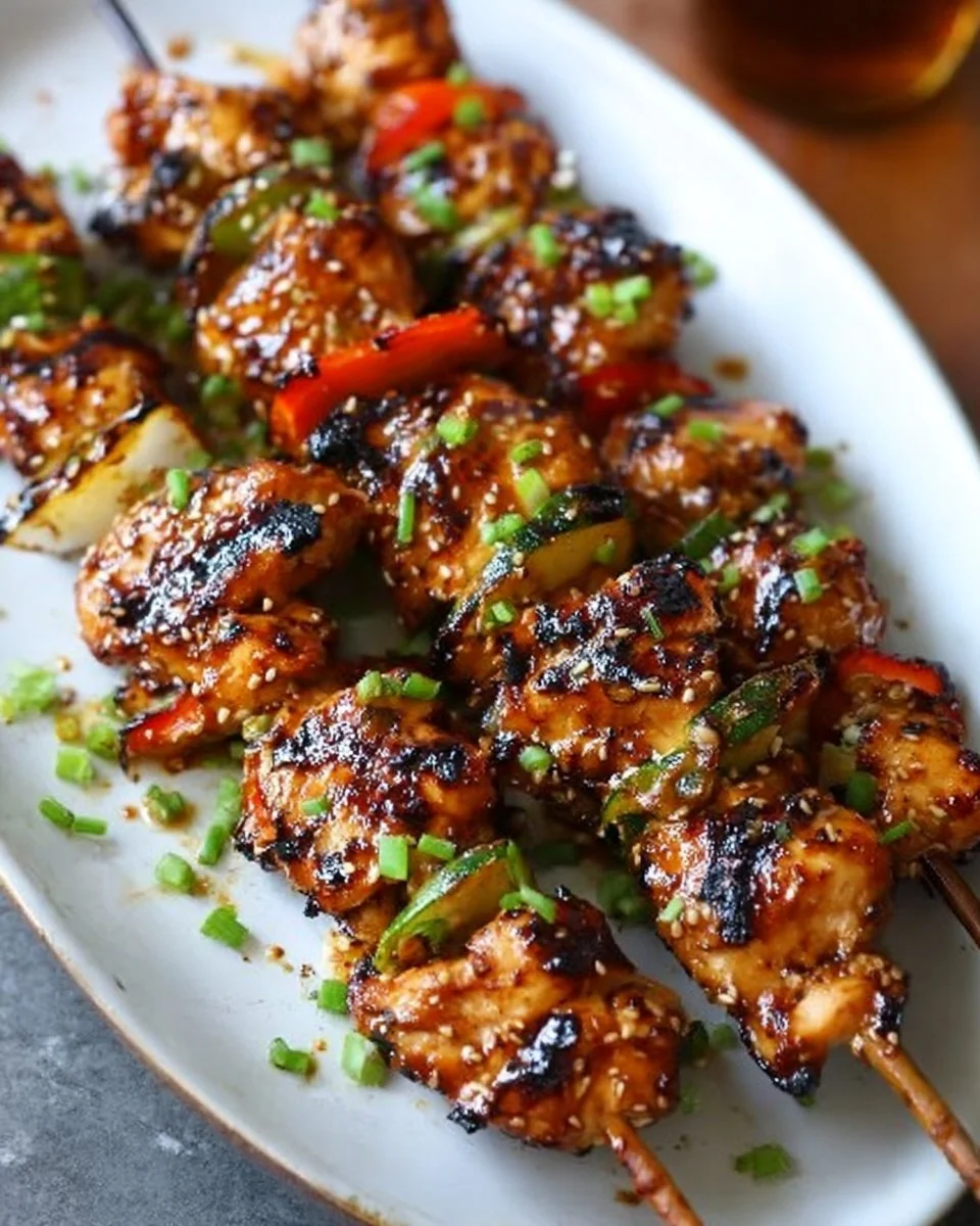 Asiatische Hähnchen-Kabobs