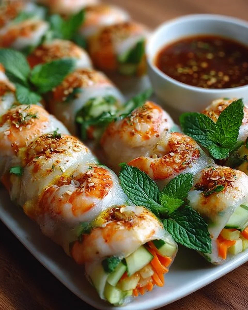 Crispy Rice Paper Spring Rolls