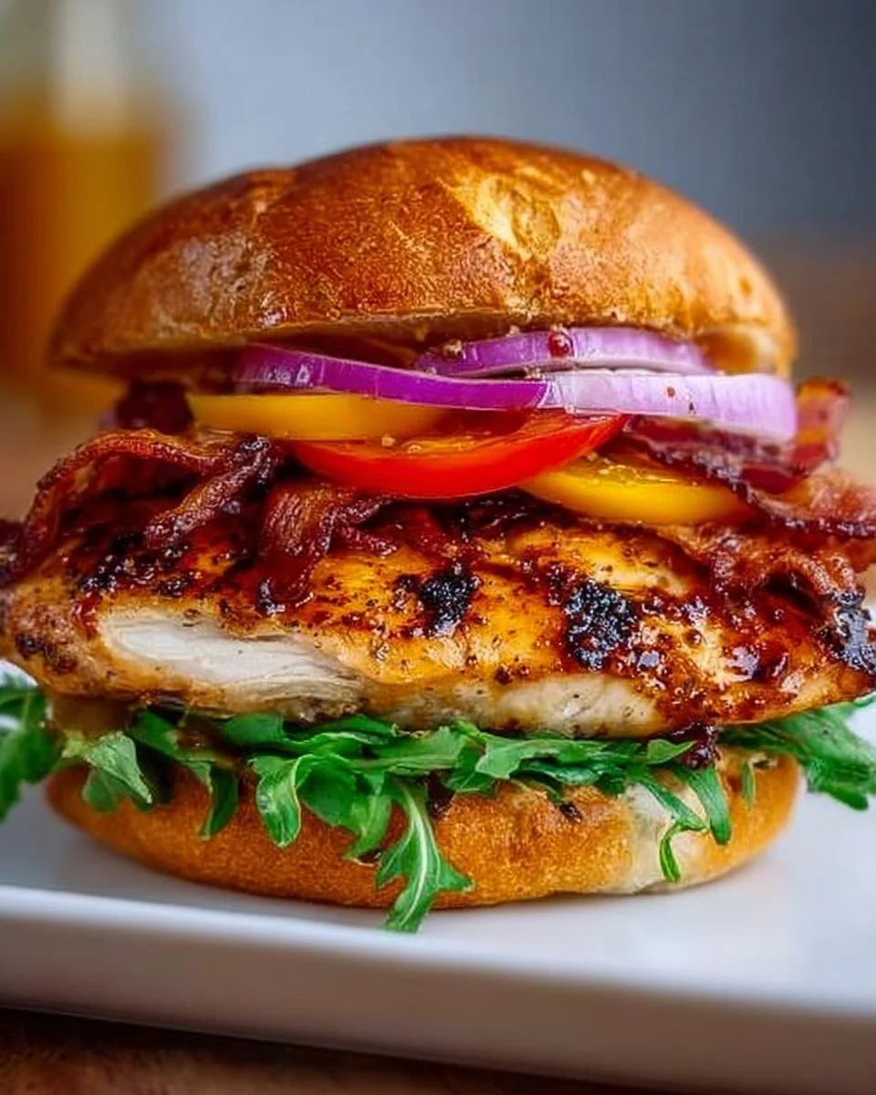 Gegrilltes Hähnchen-Sandwich