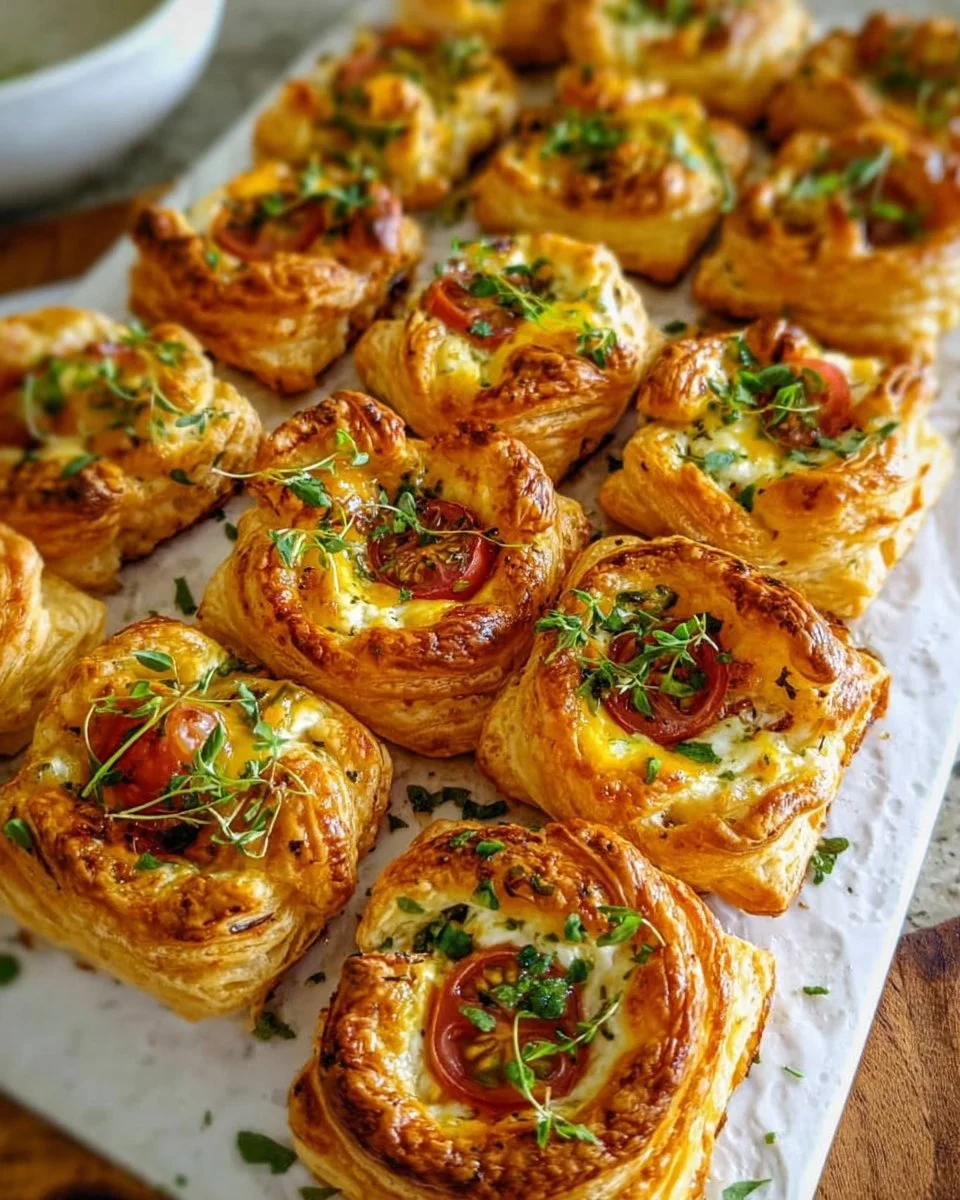 Herzhafte Blätterteig-Häppchen