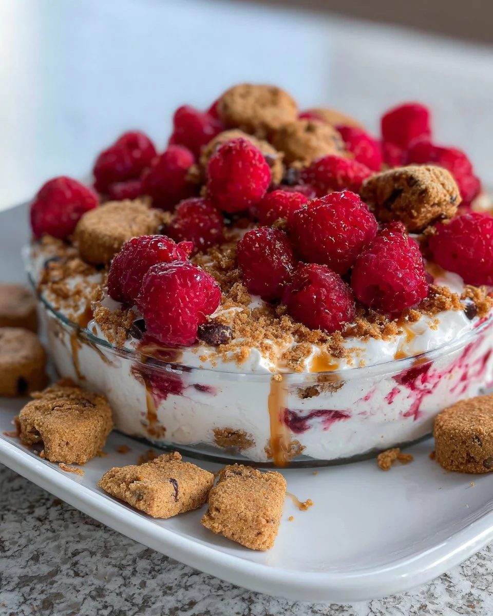 Himbeerquark-Dessert