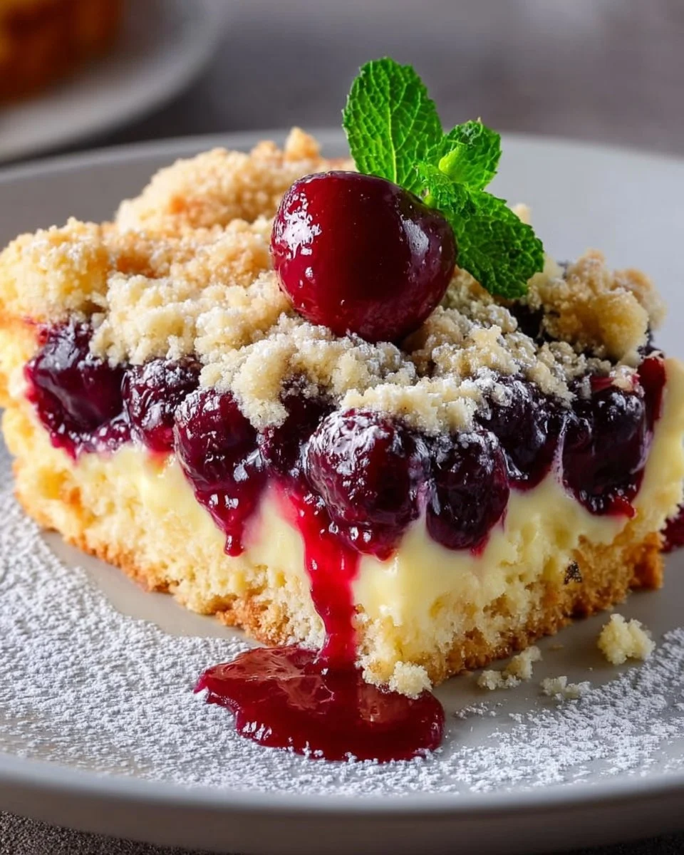 Kirschkuchen mit Streuseln und Vanillepudding: Das perfekte Rezept für Genießer