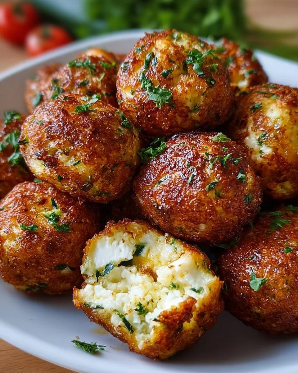 Zucchini-Feta-Bällchen