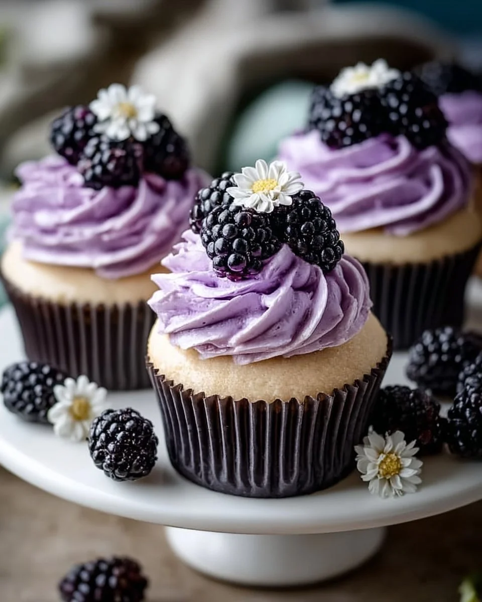 Brombeer-Cupcakes