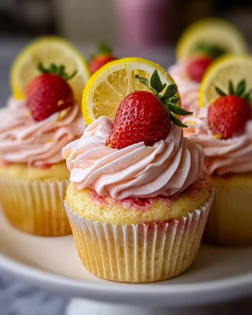 Erdbeer-Limonade-Cupcakes
