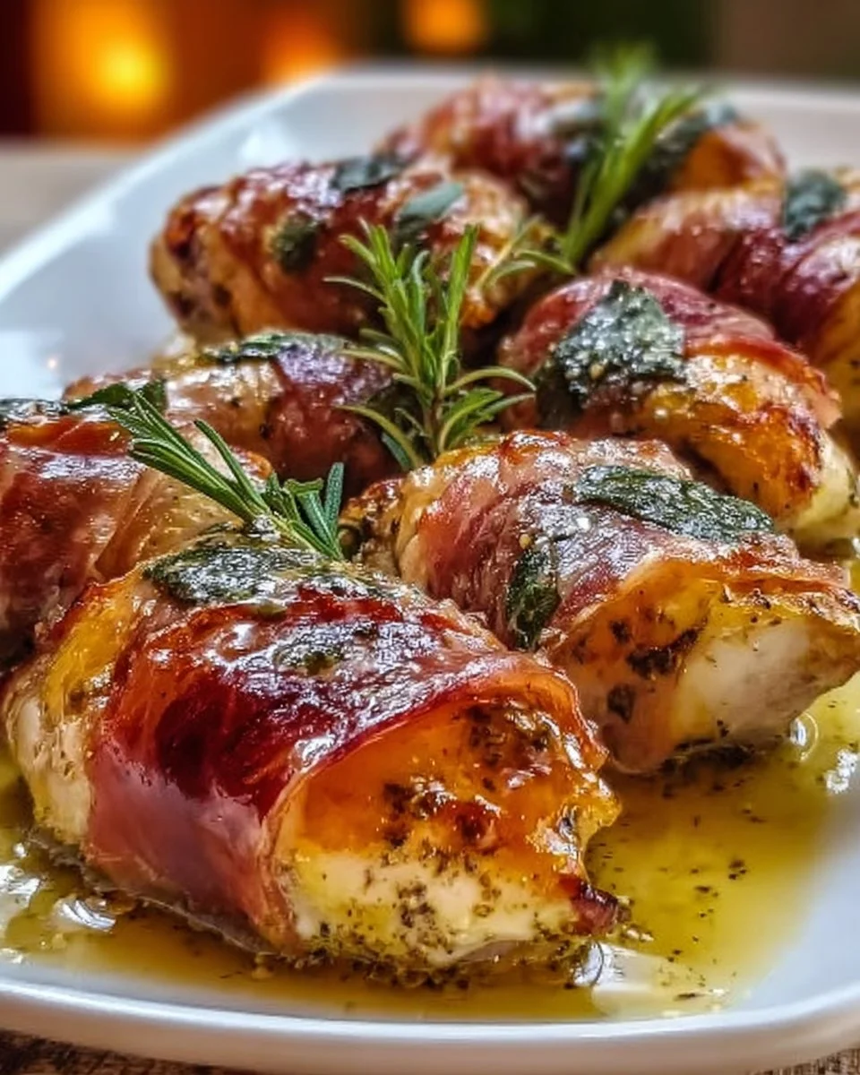 Italienisches Salbei Hähnchen Saltimbocca