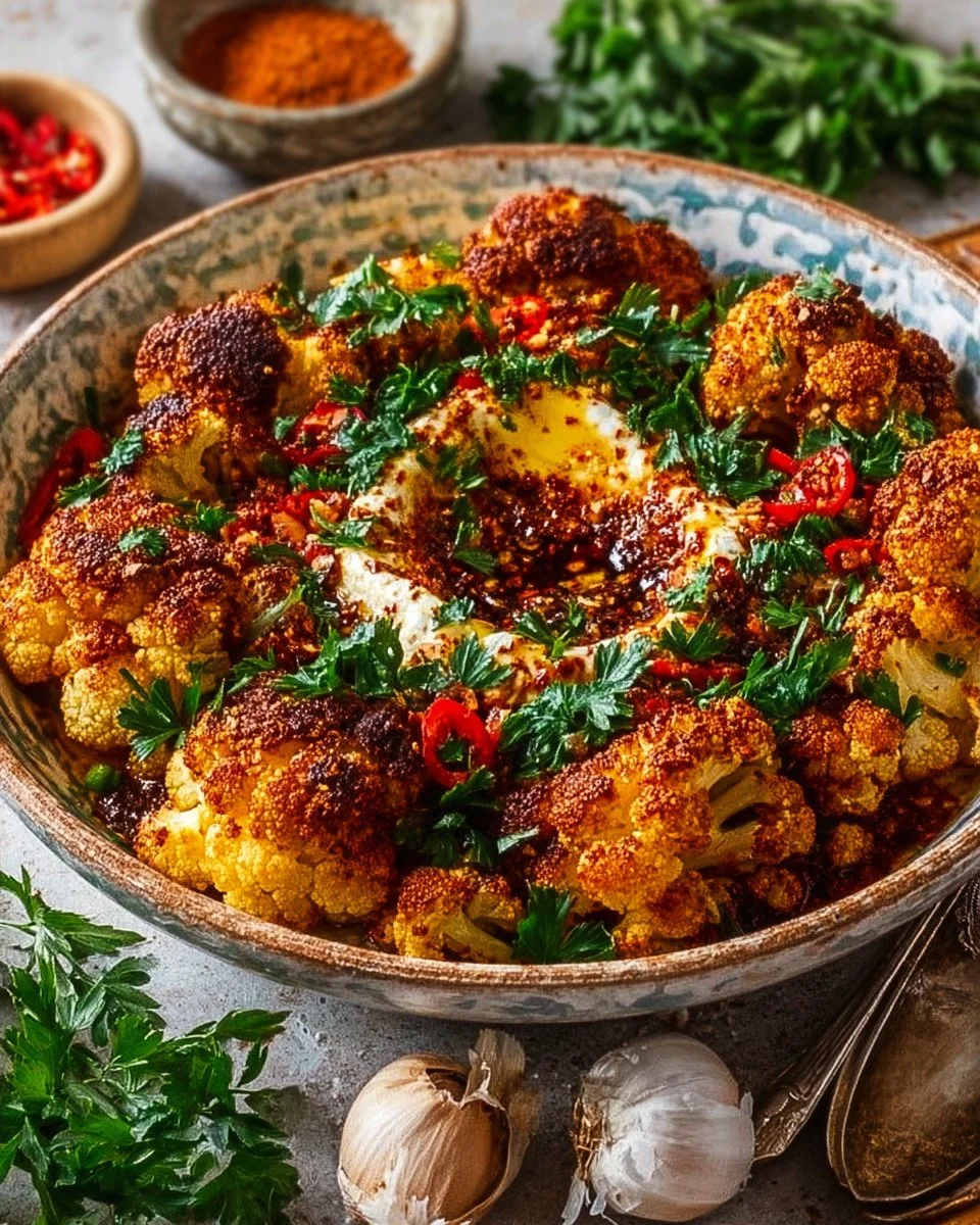 Marokkanischer Blumenkohl aus dem Backofen – Würzig, aromatisch &amp; gesund