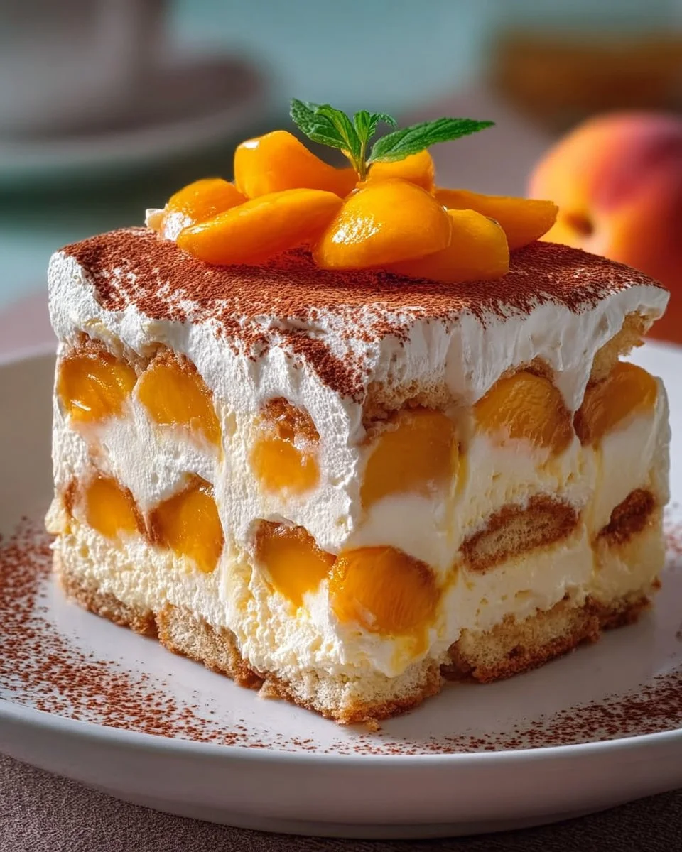 Pfirsich Tiramisu