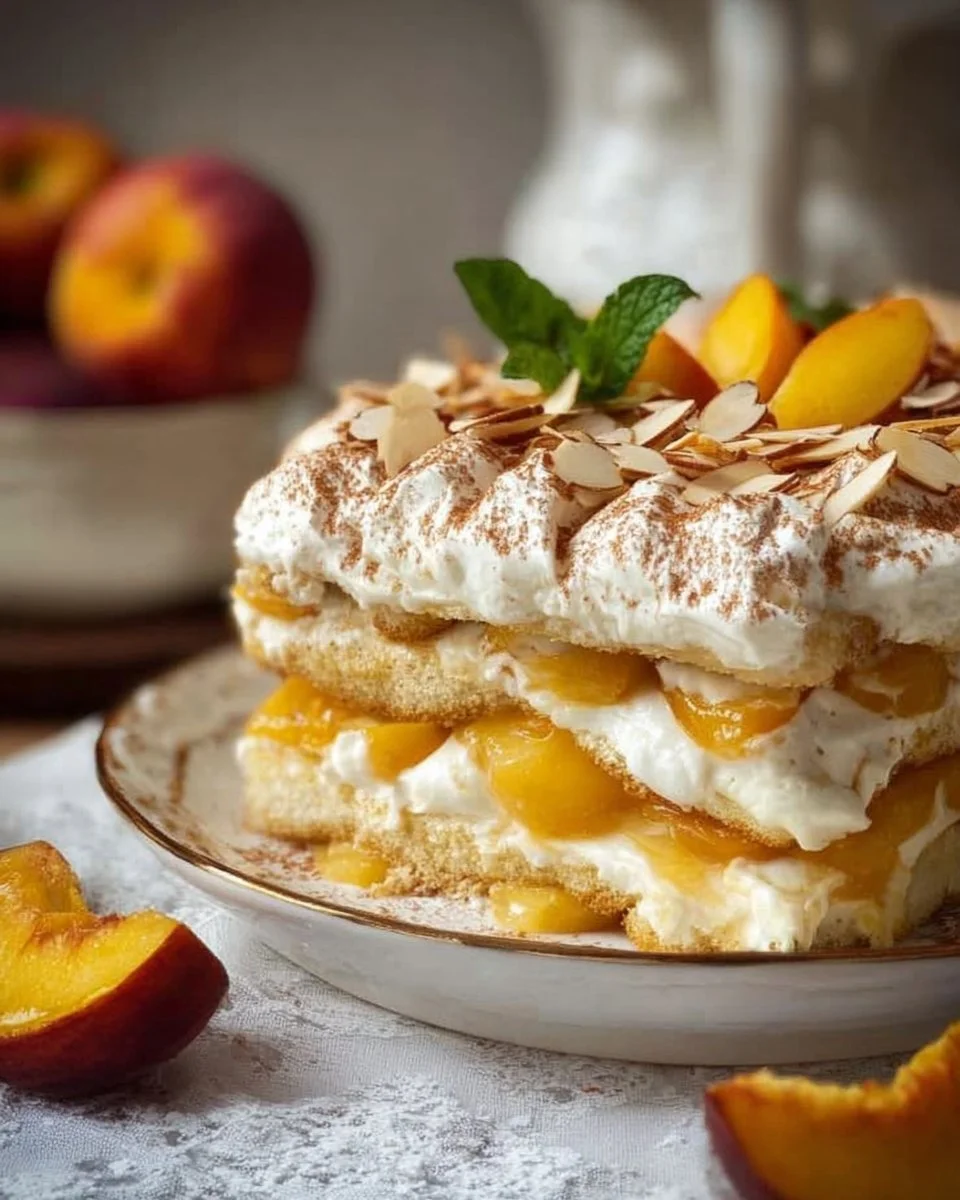 Pfirsich Tiramisu