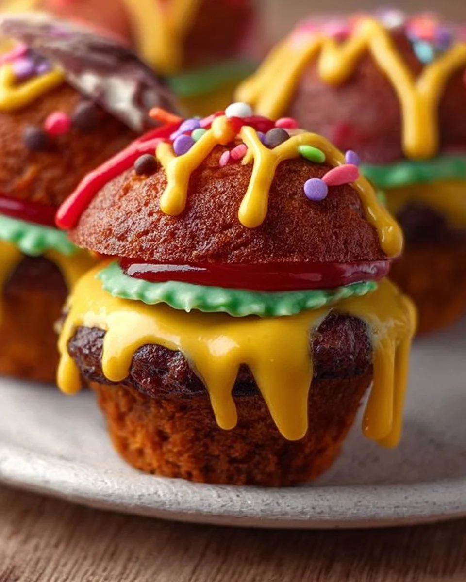 Süße Burger-Muffins