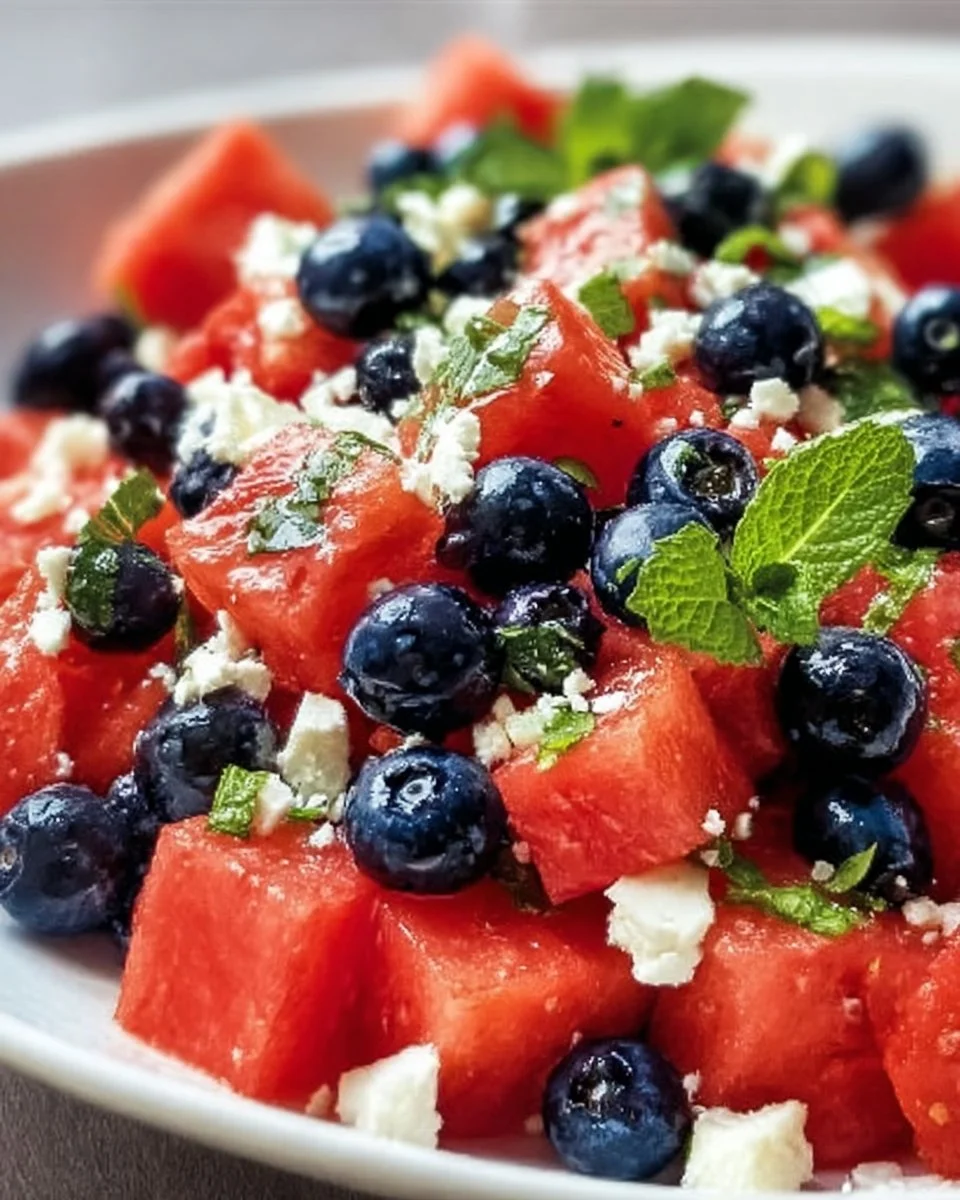 Wassermelonen-Feta-Salat